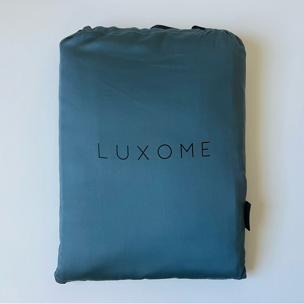 Luxome Luxury KING Sheet Set Viscose Bamboo 400TC OCEAN BLUE 418-15 Cooling NWT